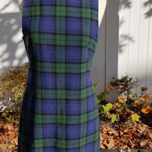 Limited navy & green plaid jumper size 6
